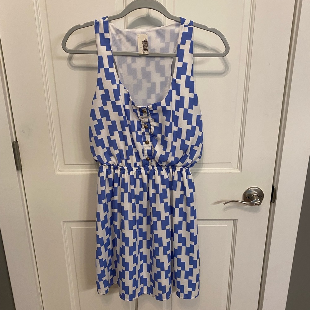 Blue & White Dress from Francesca’s - Medium